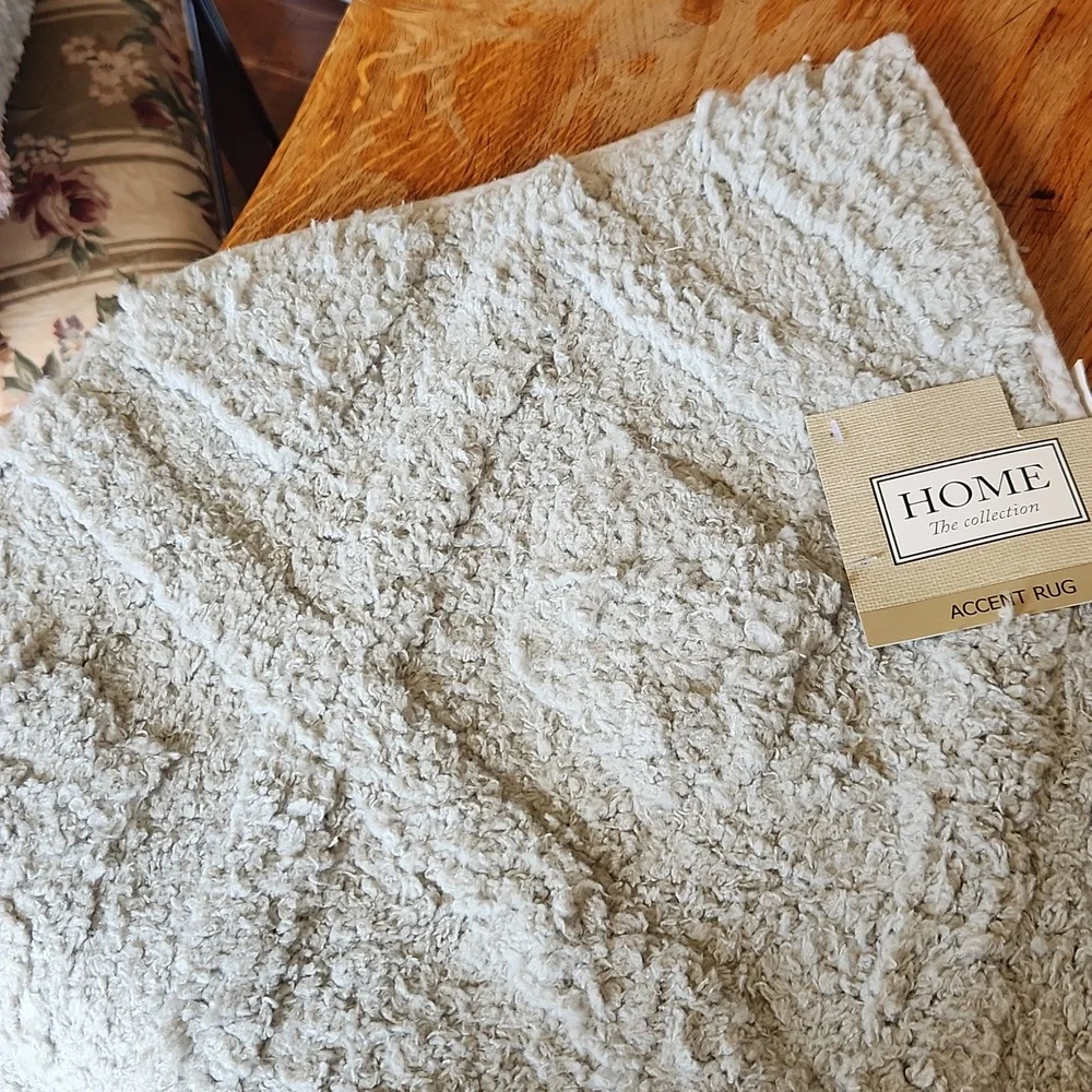 Soft‎ Accent Rug Mat Gray Non Skid Diamond Pattern